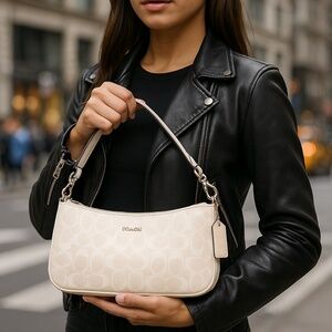 Coach Cream Shoulder Bag